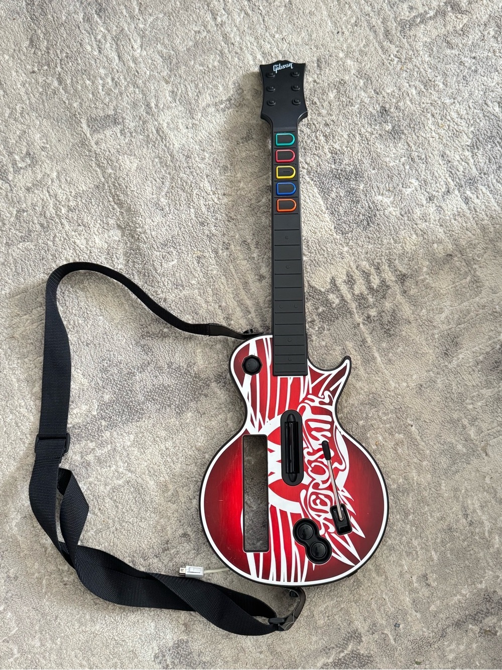 Nintendo Wii RedOctane Guitar Hero Aerosmith Controller Gibson Les Paul 95375805